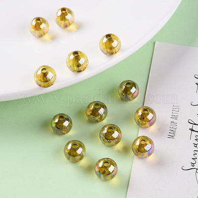 Прозрачные акриловые бусины MACR-S370-B10mm-737-1