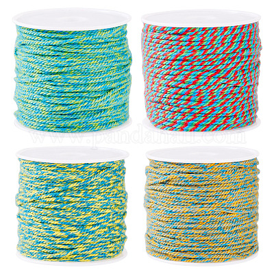 4 рулон хлопчатобумажной нитки для плетения 4 цветов&nbsp;OCOR-TA0002-76-1