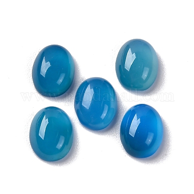 Кабошоны из натурального голубого агата&nbsp;G-H001-15D-1