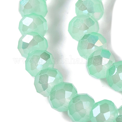 Запекание гальванических нитей стеклянных бусин X1-DGLA-A039-J10mm-B07-1