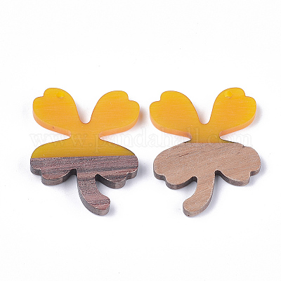 Подвески из смолы и ореха&nbsp;RESI-S358-58D-1