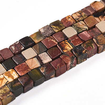 Натуральная полихромная яшма/камень Пикассо/нити бус из яшмы Пикассо&nbsp;G-T140-45A-1