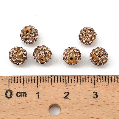 Бусины со стразами&nbsp;RB-H284-6MM-Half-246-1