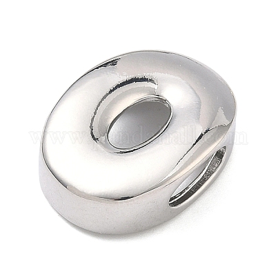 Латунные бусины с инициалами&nbsp;KK-B167-27P-01O-1