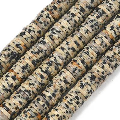 Природные яшмы далматин бисер нитей&nbsp;G-G329-B05-8x1mm-1