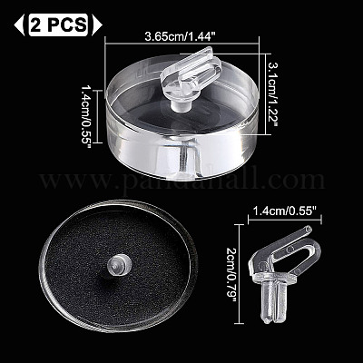 Акриловые держатели для колец&nbsp;RDIS-WH0020-02B-01-1