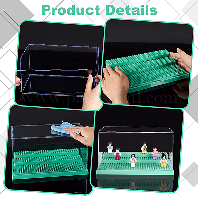 3-ярусные акриловые витрины для минифигурок&nbsp;ODIS-WH0019-10B-1