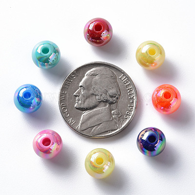 Непрозрачные акриловые бусины MACR-S370-D8mm-M2-1