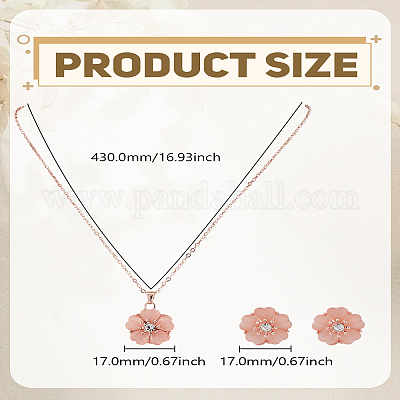 Ожерелья и серьги-гвоздики из цветочного сплава с подвеской «кошачий глаз»&nbsp;SJEW-LP0001-91-1