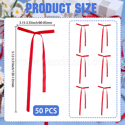 50 шт. полиэстеровый бант для украшения вечеринки&nbsp;DIY-GF0011-78C-1