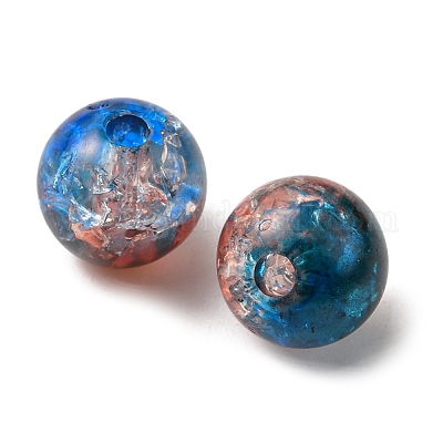 50 г прозрачных акриловых бусин с кракле&nbsp;CACR-YW0001-01A-1