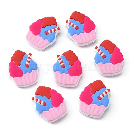 Силиконовые бусины&nbsp;SIL-WH0010-13C-1