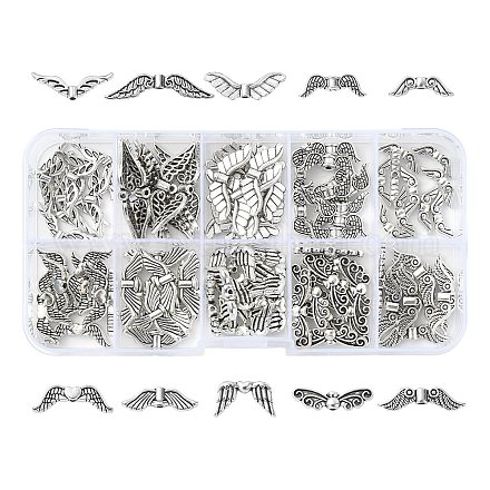 100шт 10 стильные бусины из сплава в тибетском стиле TIBEB-YW0001-16-1