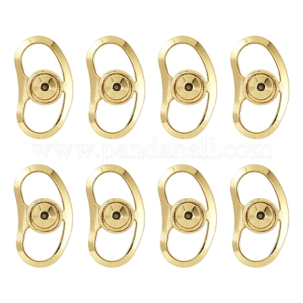 12 шт. Латунные гайки для ушей KK-YW0002-80G-1