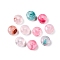 Transparent Acrylic Beads, Rondelle, Pearl Pink, 7x4mm, Hole: 1.8mm, about 3300pcs/500g