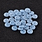 2-Hole Flat Round Resin Sewing Buttons for Costume Design, Sky Blue, 18x2mm, Hole: 1mm