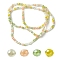 1 Strand Electroplate Glass Beads Strands, Faceted(32 Faceted), Rondelle, Mixed Color, 2.5x2mm, Hole: 0.6mm, about 190~197pcs/strand, 15.35~16 inch(39~40cm)