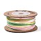 30M Segment Dyed Macrame Cotton Cord, Round Braided Rope, for Wall Hanging, Crafts, Gift Wrapping, Dark Sea Green, 1mm, about 32.81 Yards(30m)/Roll