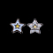 Resin Enamel Beads, Transparent, Star, Lavender, 20x21x9mm, Hole: 3.5mm