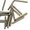Glass Bugle Beads, Silver Plated, 15x2mm, Hole: 0.5mm, about 5000pcs/bag