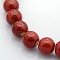 Handmade Fancy Antique Glazed Porcelain Ceramic Round Beads Strands, Red, 8mm, Hole: 2mm, about 40~42pcs/strand, 12 inch