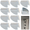 22Pcs Iron Shelf Clamp Bracket, Platinum, 21x18x14mm, Inner Diameter: 20x14mm
