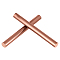 Red Copper Bar Sticks, Raw(Unplated), 100x10mm