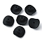 Silicone Beads, Hat, Black, 21x21x9mm, Hole: 2mm