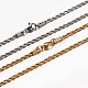 Ожерелья из цепочек-веревок из нержавеющей стали 304 NJEW-E026-09-1