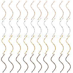 40шт 4 цвета латунные подвески&nbsp;FIND-SC0016-16