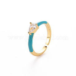 Манжеты из латуни с эмалью&nbsp;RJEW-T016-27I-NF