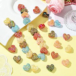 50шт непрозрачные акриловые бусины с покрытием&nbsp;MACR-CJ0001-89