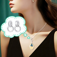 2 шт. 925 серебряные трубчатые дужки&nbsp;STER-NB0001-26