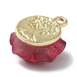 Подвески в виде роз из непрозрачной смолы&nbsp;PALLOY-Z016-02G