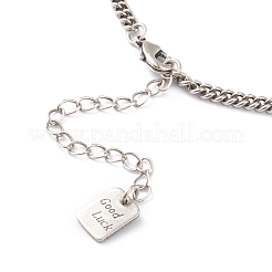 Латунные Снаряженная цепи ожерелья&nbsp;NJEW-H206-04AS