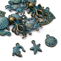 16шт 8 стиля подвески из сплава в тибетском стиле&nbsp;PALLOY-FP0001-03