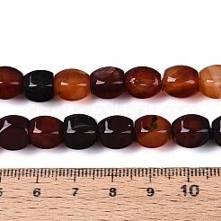 Окрашенные естественный агат бисер пряди&nbsp;G-T144-50A-03