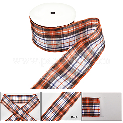 2 рулон полиэстеровой ленты с узором «тартан» 2 цветов&nbsp;OCOR-GF0005-36