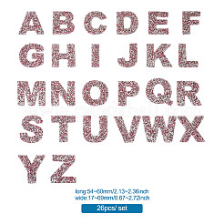 Нашивки со стразами в виде алфавита&nbsp;FW-TAC0001-01C