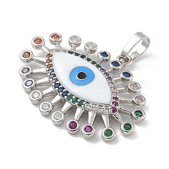 Стойка покрытие латунь микропаве кубический цирконий с эмалевыми подвесками&nbsp;KK-G515-46P