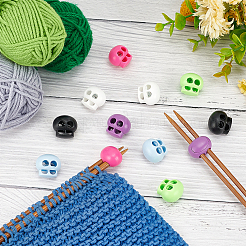 12 шт. 6-х цветные пластиковые и железные замки для шнура FIND-WR0011-33