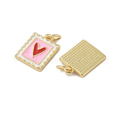 Латунь эмаль подвески&nbsp;KK-C110-34G