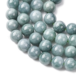 Нити бусин из натурального голубого нефрита&nbsp;G-H341-8mm-01