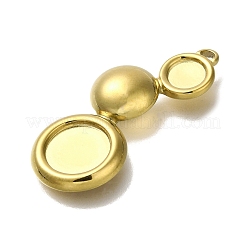 Ионное покрытие (ip) нержавеющая сталь 304 кабошоны оправы для эмали&nbsp;STAS-U031-04G