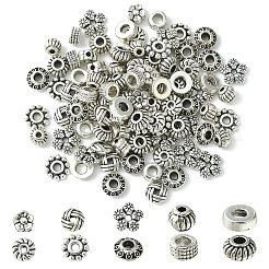 100 шт. 10 стиля бусины из сплава в тибетском стиле&nbsp;TIBEB-YW0001-14-1