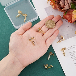 4 пара серег-гвоздиков из латуни с кубическим цирконием для женщин&nbsp;EJEW-BC0001-17G