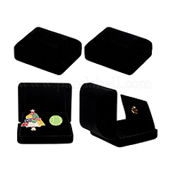Пластиковая обложка с бархатными упаковочными коробками для брошей&nbsp;VBOX-WH0012-05B