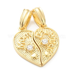 День матери латунные подвески из кубического циркония&nbsp;KK-E790-04G