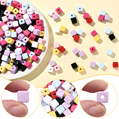 200 шт. Непрозрачные акриловые бусины&nbsp;FIND-SP0004-85