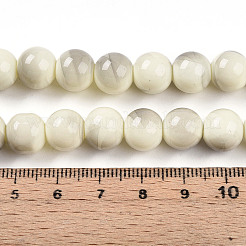 Выпечка окрашенные стеклянные бусины пряди&nbsp;DGLA-N013-10mm-02